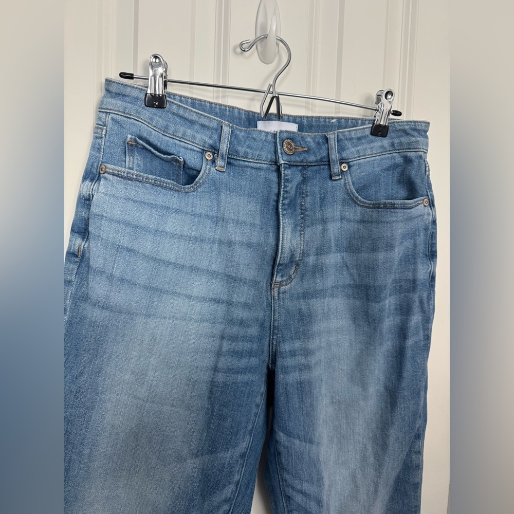 LOFT Curvy High Waist Kick Crop Jeans